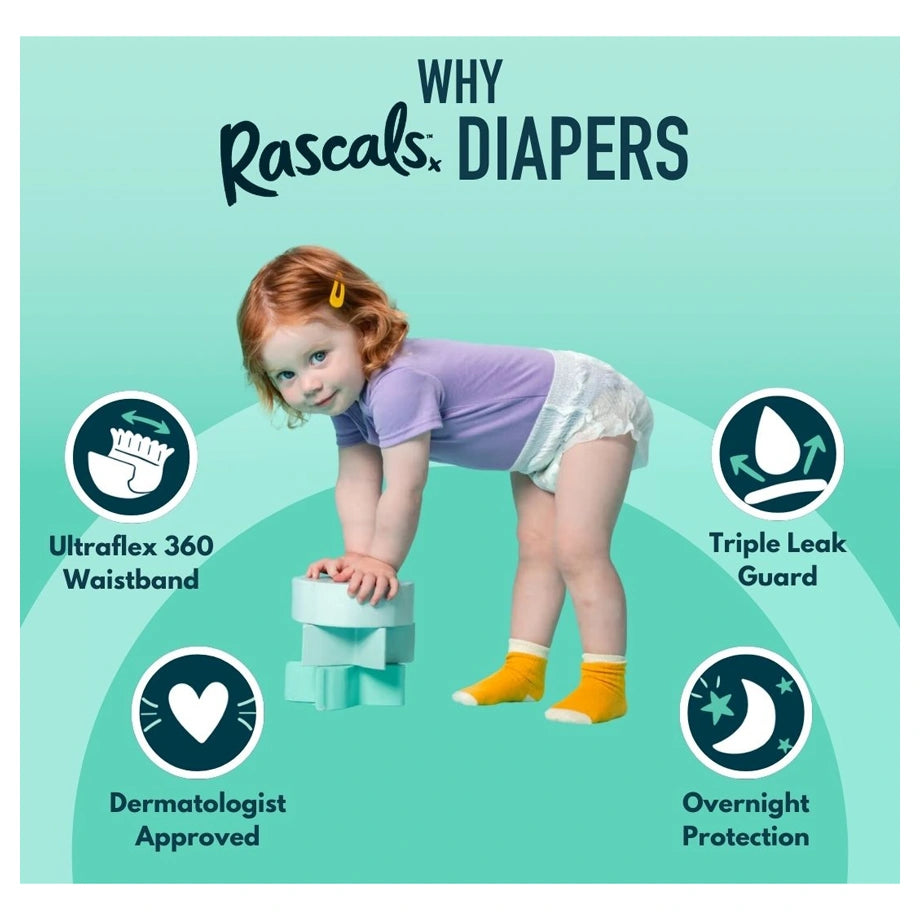 Rascals Training Diaper Pants (10–15 kg, 56 Count)