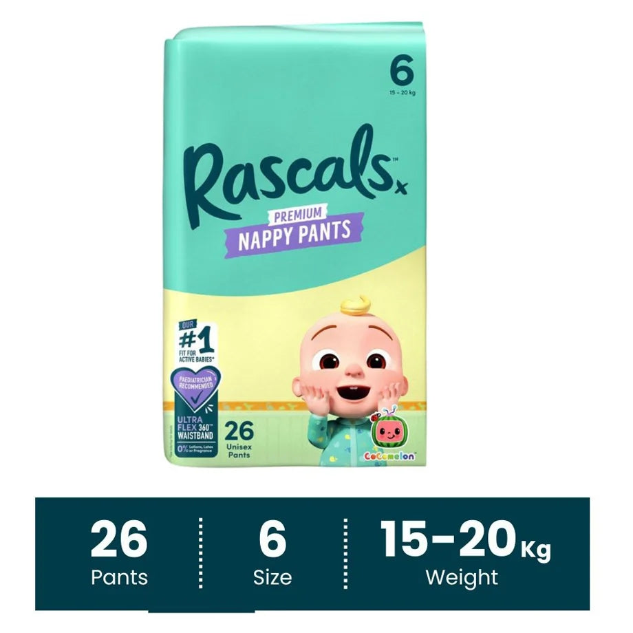 Rascals Training Diaper Pants Cocomelon Edition (15–20 kg, 26 Count)