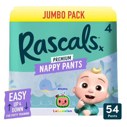 Rascals Training Diaper Pants Cocomelon Edition Jumbo Box (10–15 kg, 54 Count)