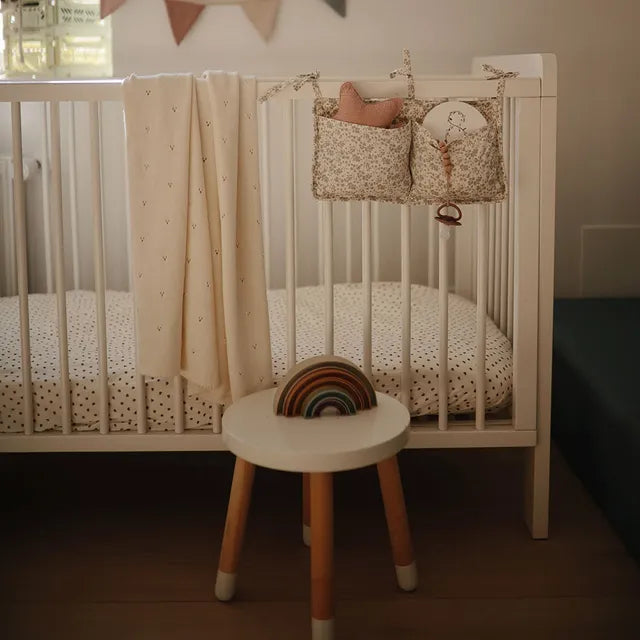 Mushie Crib Pocket (Eucalyptus)