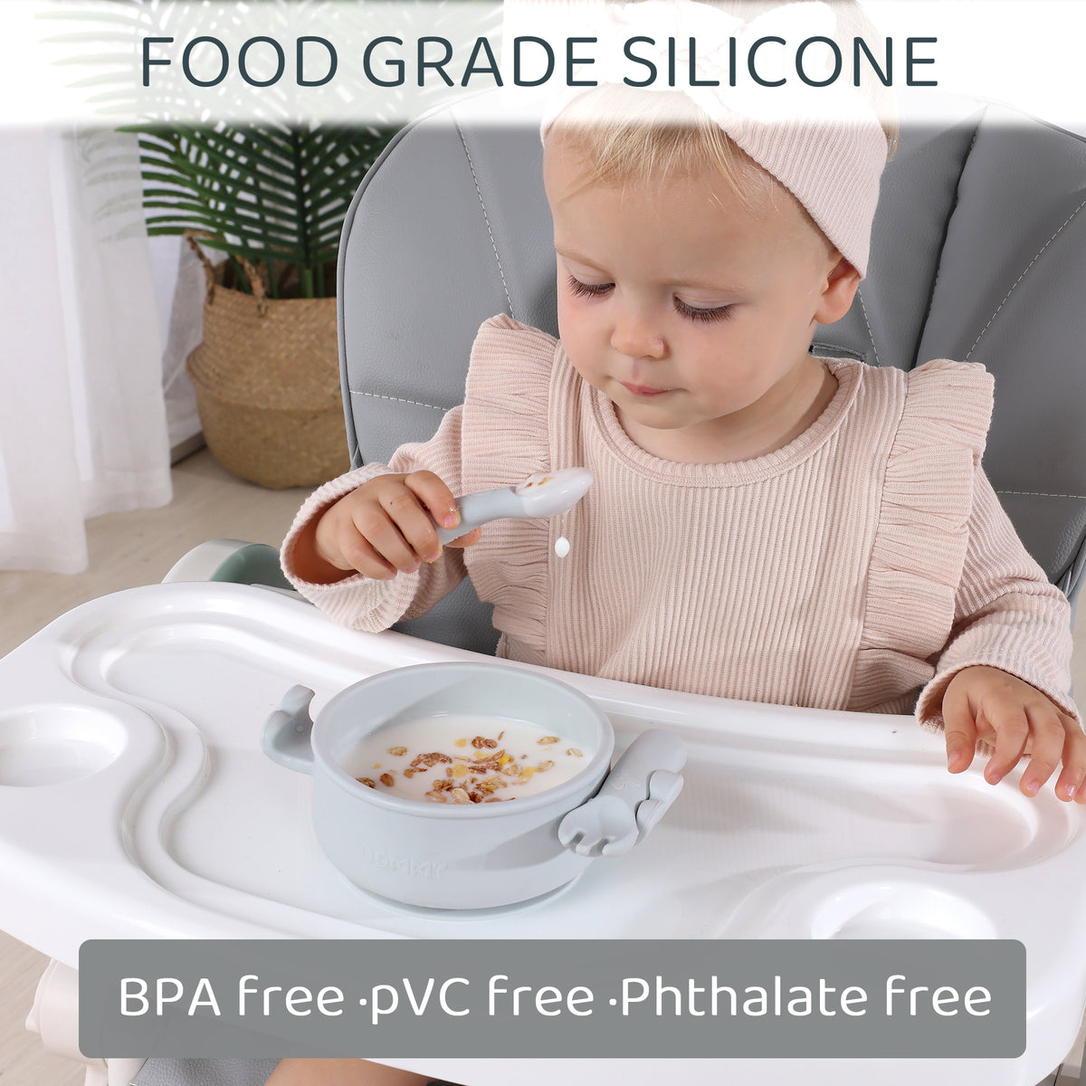 Smily Mia Dommy Butterfly Silicone Baby Feeding Set