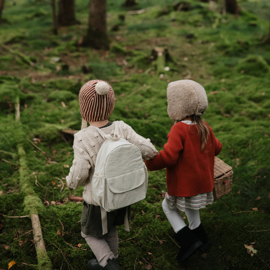 Mushie Toddler Backpack (Fog)