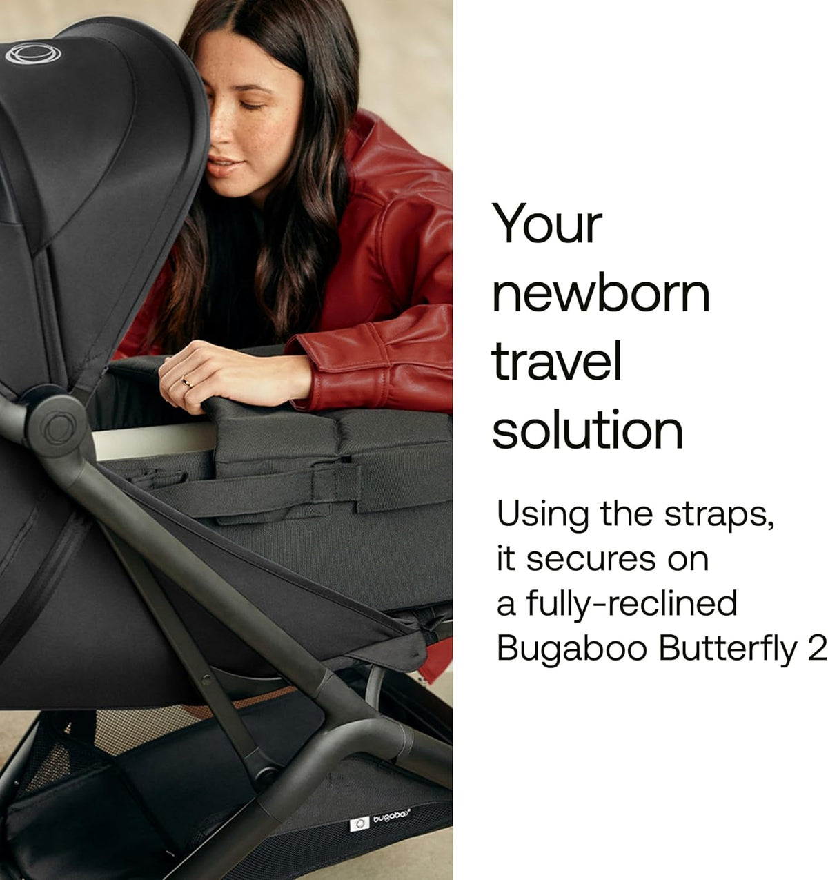 Bugaboo Portable Newborn Baby Nest Lounger – Desert Taupe