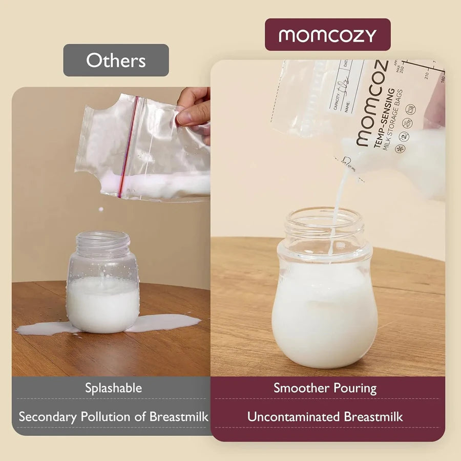Momcozy Spout Breastmilk Storage Bags (Pack of 60)