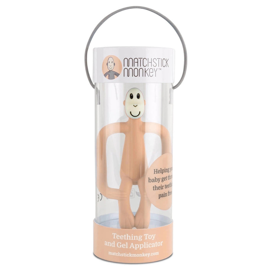 Matchstick Monkey Teething Toy (Peach)