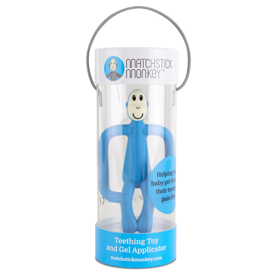 Matchstick Monkey Teething Toy (Light Blue)