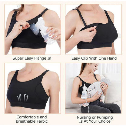 Momcozy Hands-Free Pumping Bra (Black)
