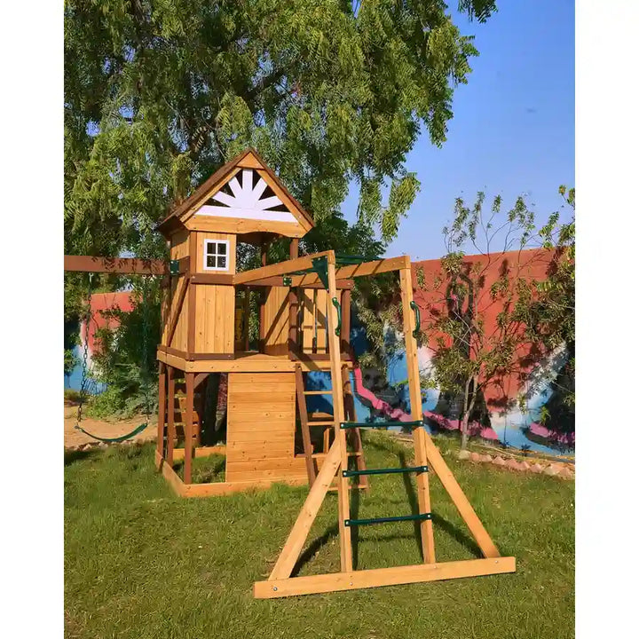 Dynamic Sports Arabian Ibex Wooden Swing Set