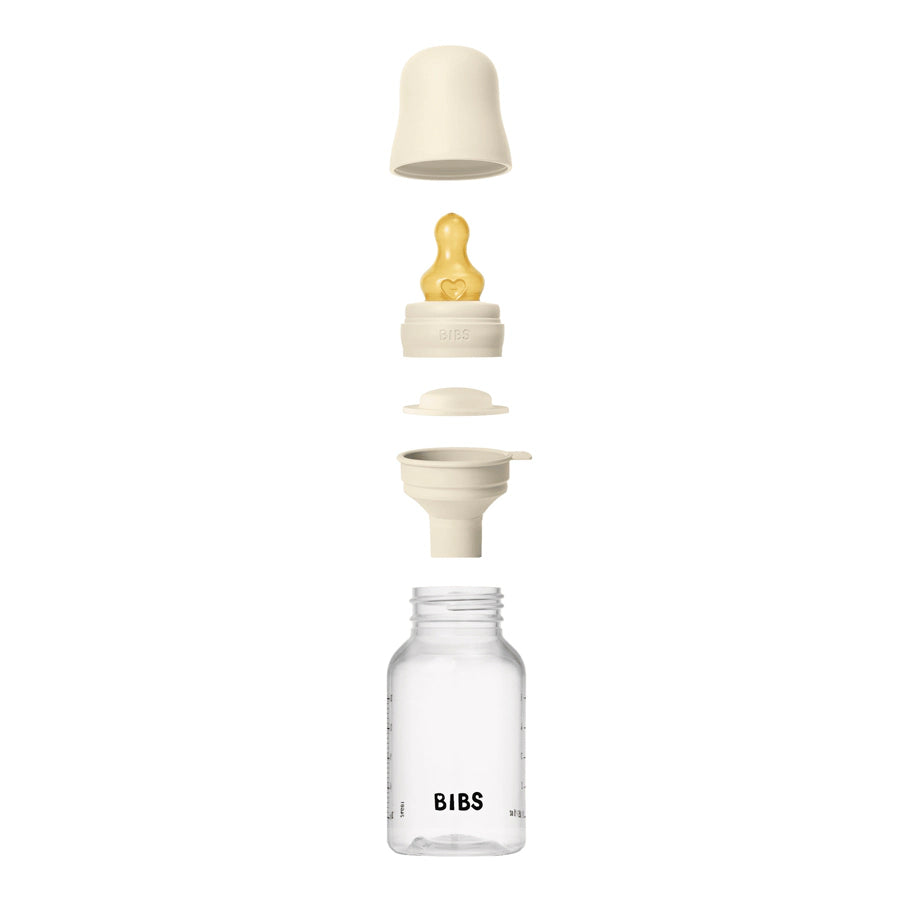 Bibs Baby Bottle Round Latex 1 Pack 150 ml Slow Flow Ivory