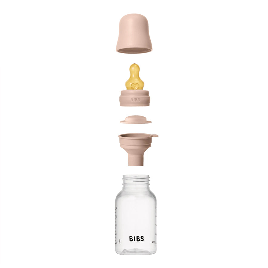 Bibs Baby Bottle Round Latex 1 Pack 150 ml Slow Flow Blush