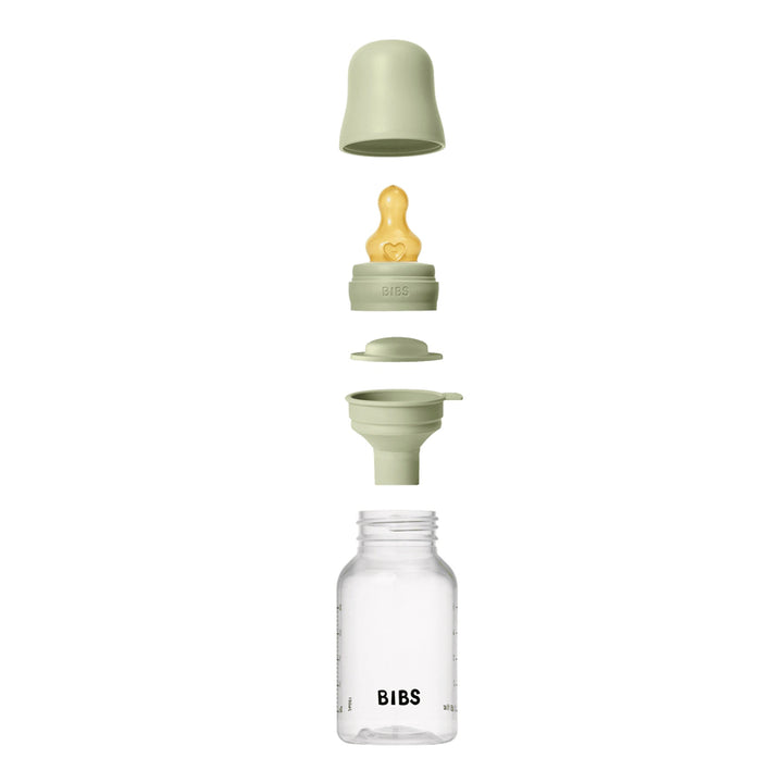 Bibs Baby Bottle Round Latex 1 Pack 150 ml Slow Flow Sage