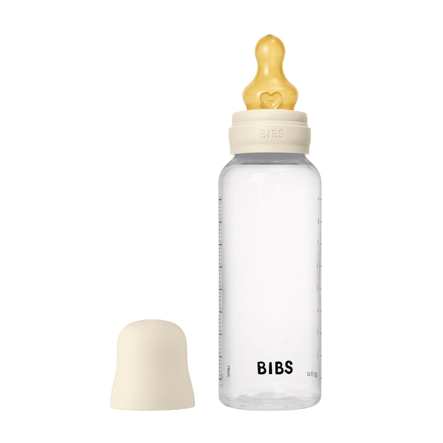Bibs Baby Bottle Round Latex 1 Pack 270 ml Medium Flow Ivory