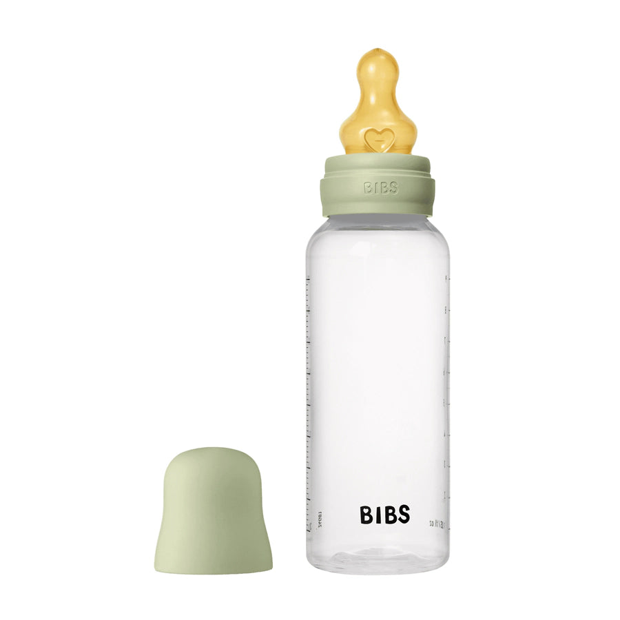 Bibs Baby Bottle Round Latex 1 Pack 270 ml Medium Flow Sage