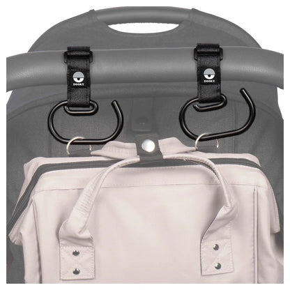 Dooky Buggy Hook Large 2pcs (Black)