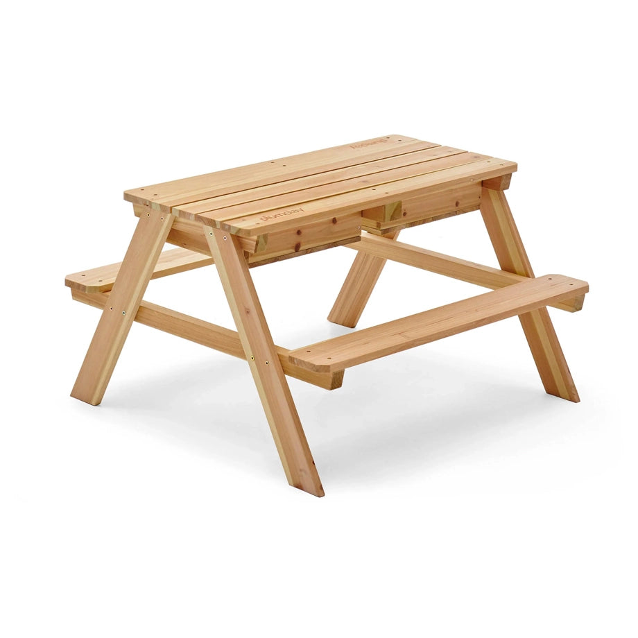 Plum Play Surfside Wooden Sand & Water Picnic Table-Natural