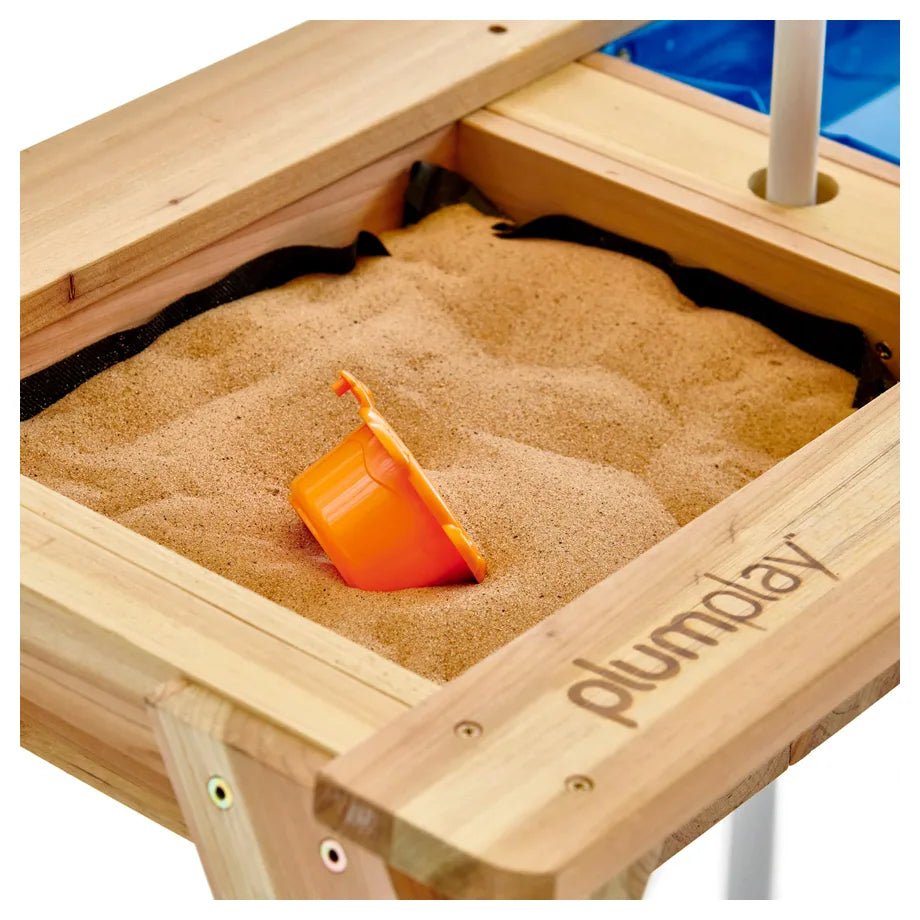 Plum Play Surfside Wooden Sand & Water Picnic Table-Natural