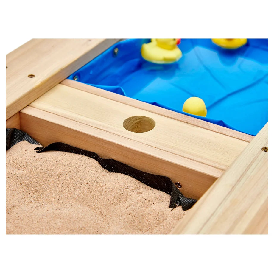 Plum Play Surfside Wooden Sand & Water Picnic Table-Natural
