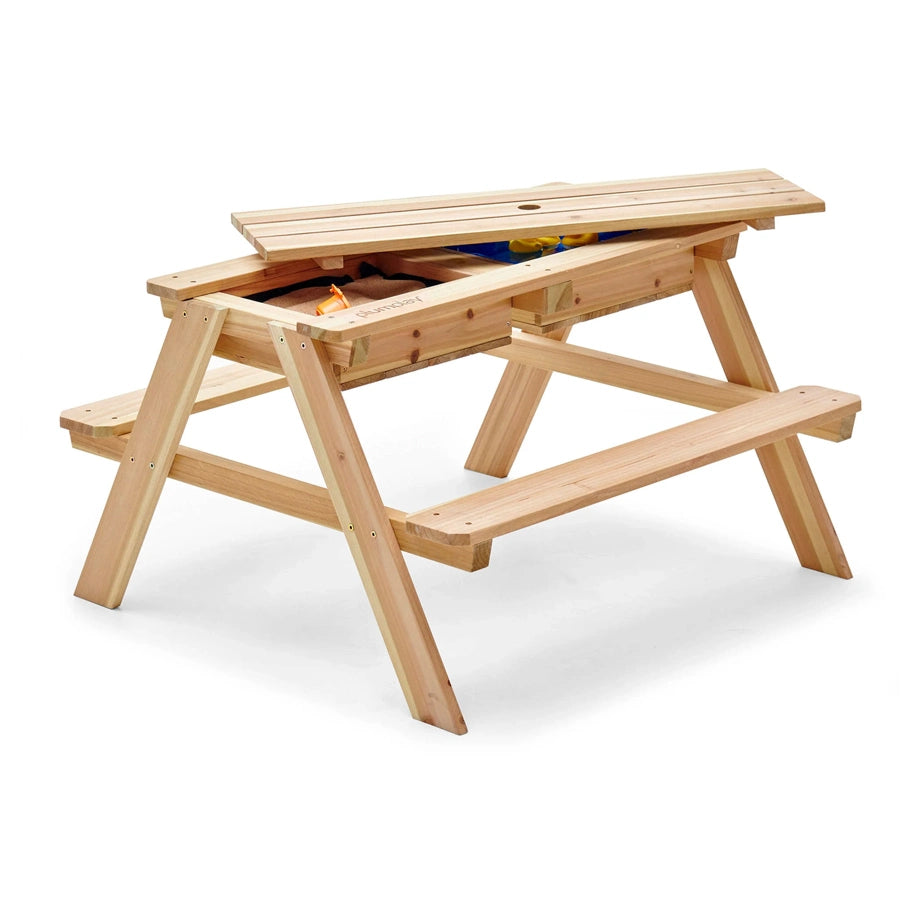 Plum Play Surfside Wooden Sand & Water Picnic Table-Natural