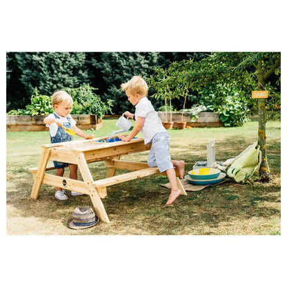 Plum Play Surfside Wooden Sand & Water Picnic Table-Natural
