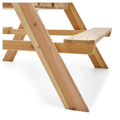 Plum Play Surfside Wooden Sand & Water Picnic Table-Natural