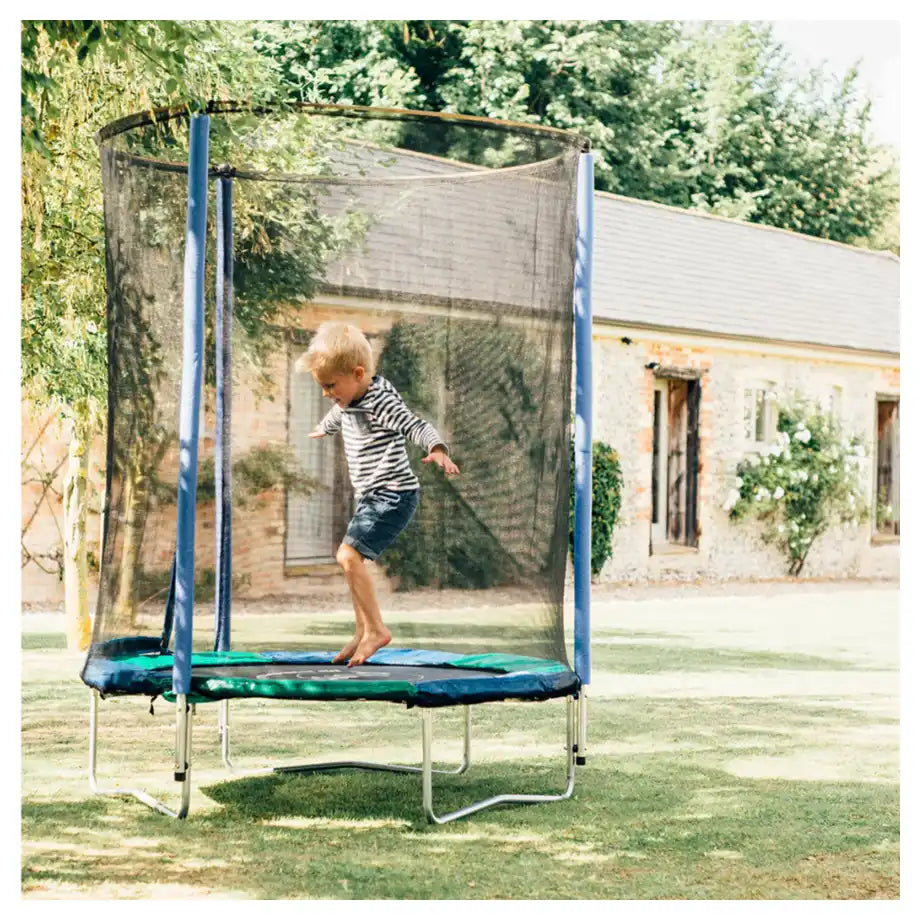Plum Junior Spring-Safe Trampoline & Enclosure (Blue/Green)
