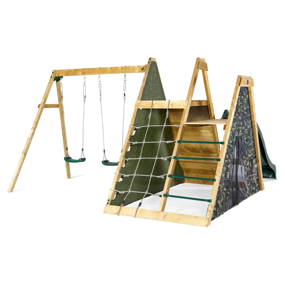 Plum Climbing Pyramid Wooden Climbing Frame with Swings