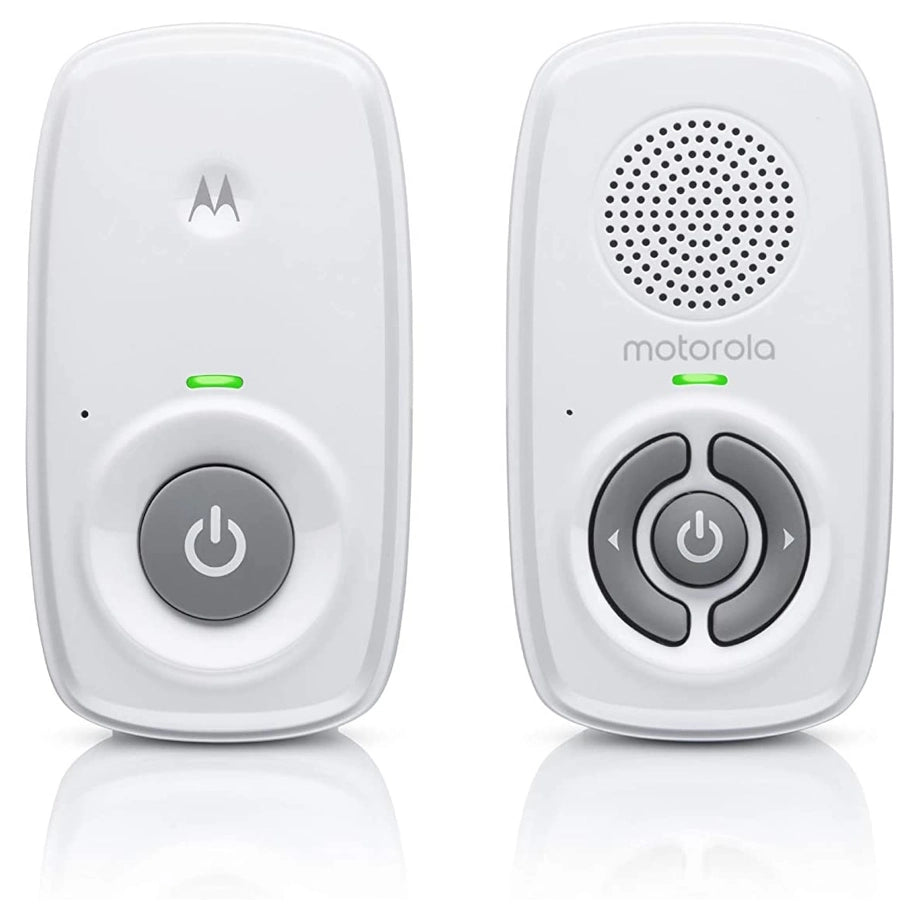 Motorola AM21 UK Audio Baby Monitor (300 Meter Range, High Sensitivity Microphone) White