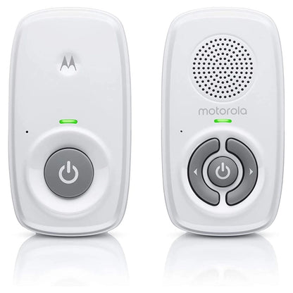 Motorola AM21 UK Audio Baby Monitor (300 Meter Range, High Sensitivity Microphone) White