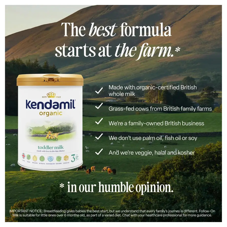 Kendamil Organic Stage 3 Toddler Milk Formula (1-3 Years) 800g