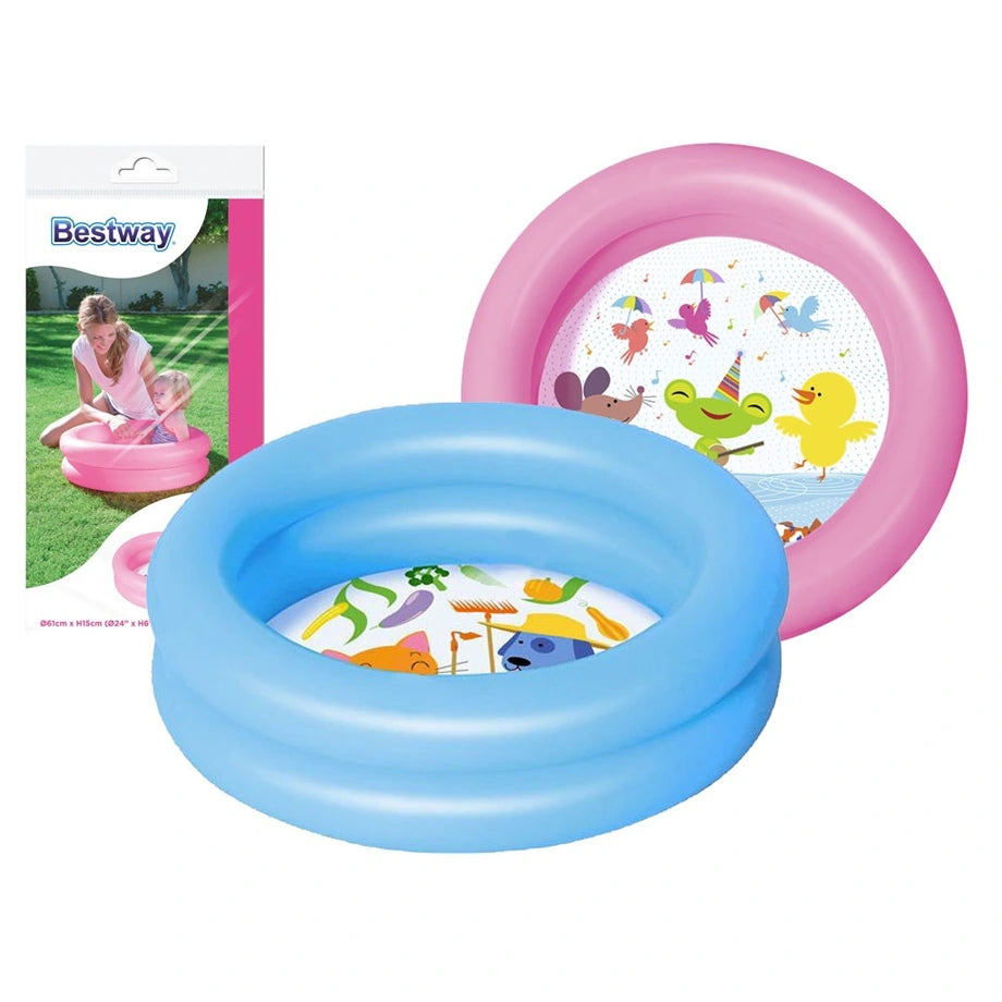 Bestway Round 2-Ring Kiddie Pool (61 cm x 15 cm)