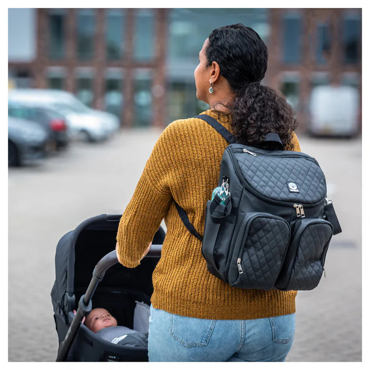 Dooky Diaper Backpack 2 in 1 (Black)