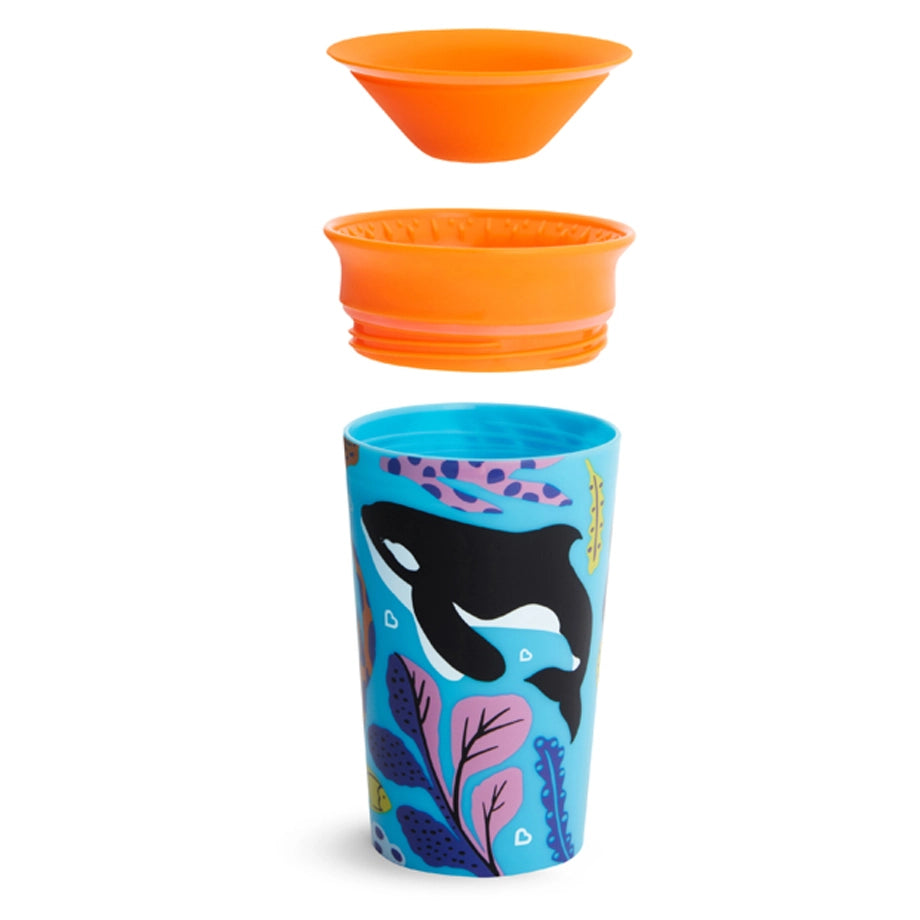 Munchkin Miracle 360° WildLove Sippy Cup Pack of 2 (Polar Bear & Orca)
