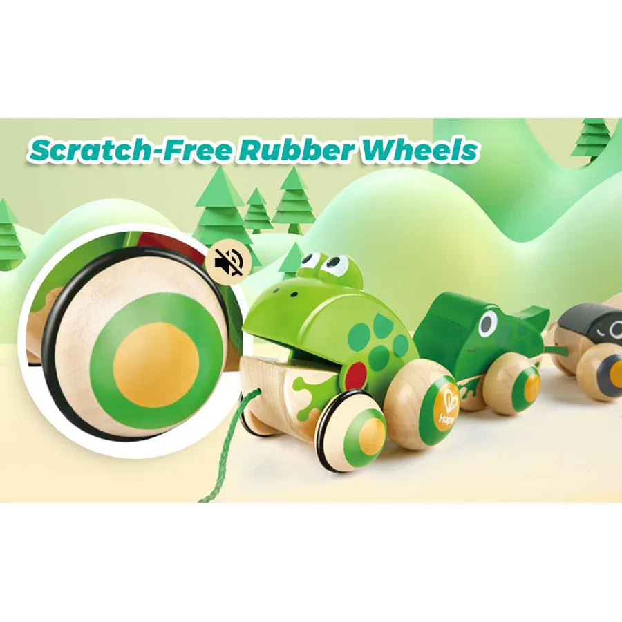 Hape Pull-Along Frog Family