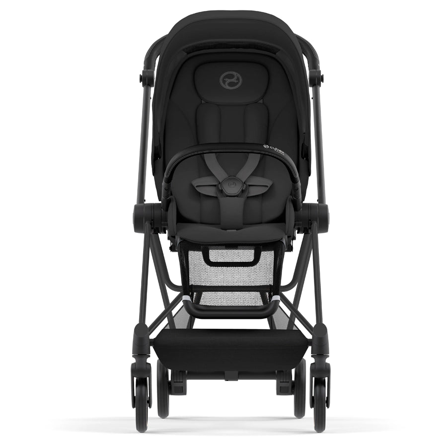 Cybex - إطار Priam باللون الأسود غير اللامع مع مجموعة مقعد Cybex - إطار Priam باللون الأسود غير اللامع مع مجموعة مقعد