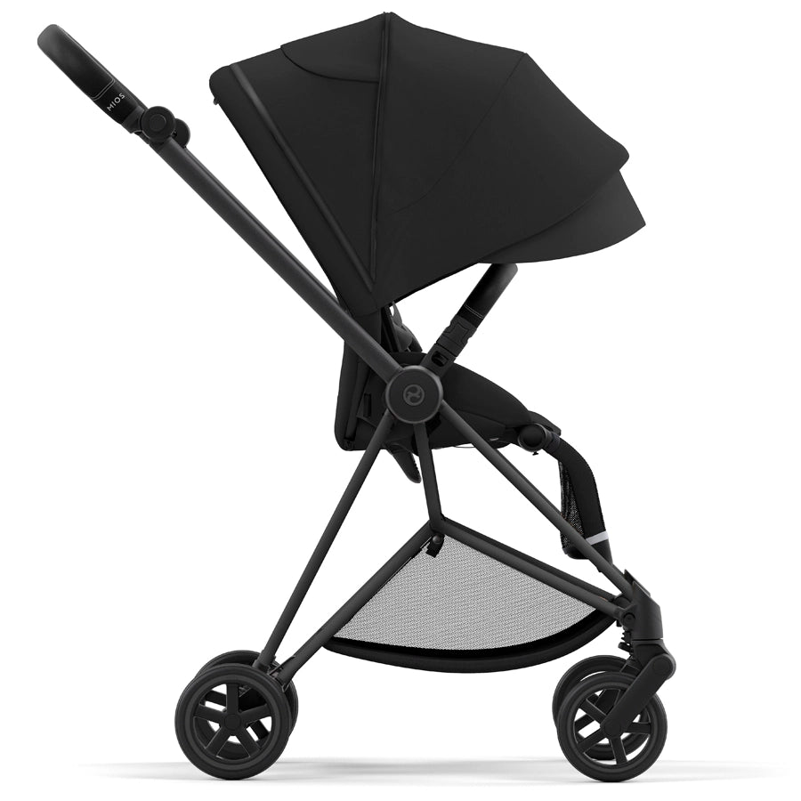 Cybex - إطار Priam باللون الأسود غير اللامع مع مجموعة مقعد Cybex - إطار Priam باللون الأسود غير اللامع مع مجموعة مقعد