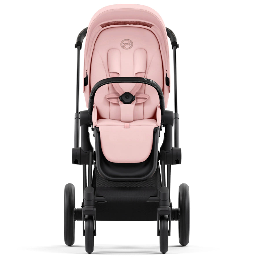 Cybex - إطار Priam باللون الأسود غير اللامع مع مجموعة مقعد Cybex - إطار Priam باللون الأسود غير اللامع مع مجموعة مقعد