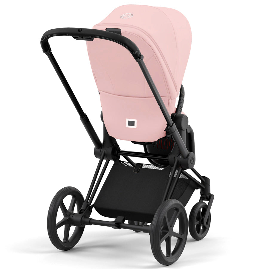 Cybex - إطار Priam باللون الأسود غير اللامع مع مجموعة مقعد Cybex - إطار Priam باللون الأسود غير اللامع مع مجموعة مقعد