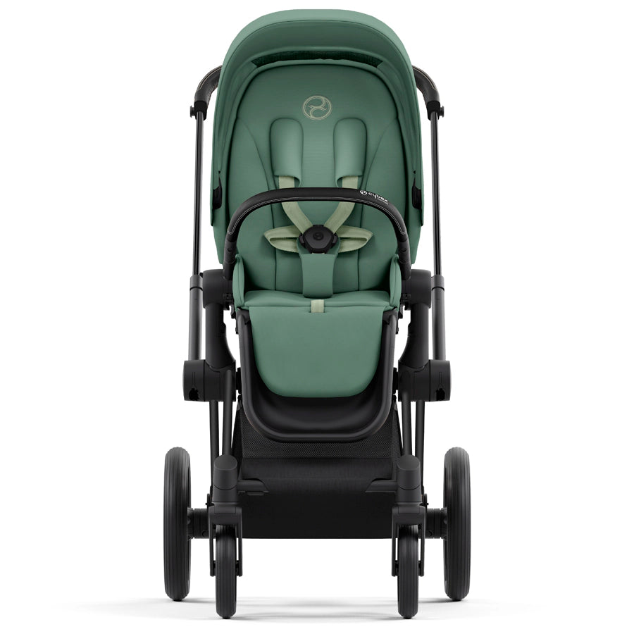 Cybex - إطار Priam باللون الأسود غير اللامع مع مجموعة مقعد Cybex - إطار Priam باللون الأسود غير اللامع مع مجموعة مقعد