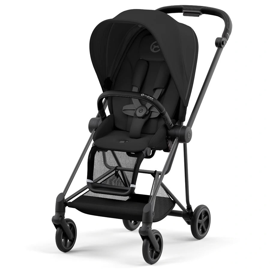 Cybex - إطار Mios باللون الأسود غير اللامع مع مجموعة مقعد Cybex - إطار Mios باللون الأسود غير اللامع مع مجموعة مقعد
