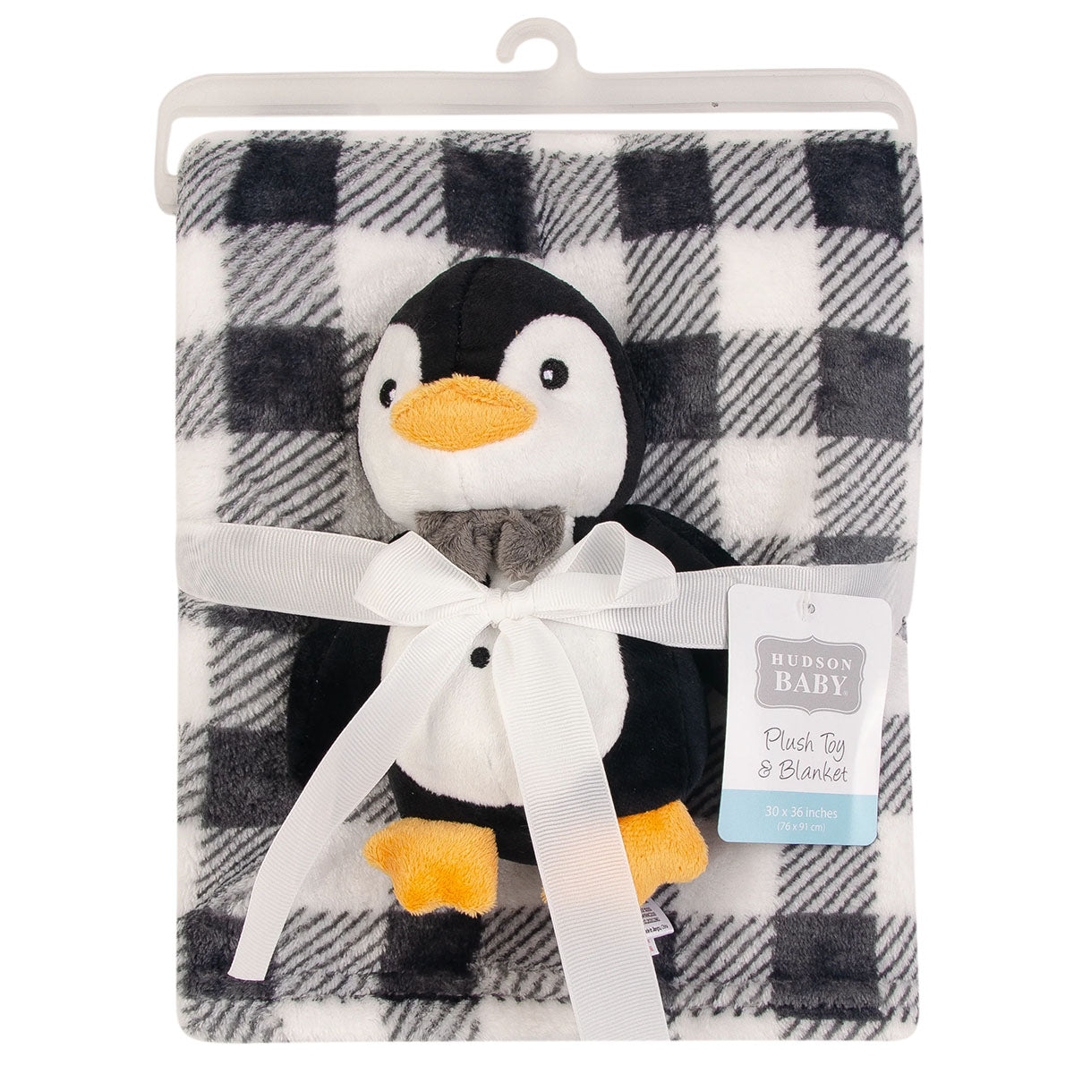 Hudson Baby - Plush Blanket And Toy - Mr Penquin