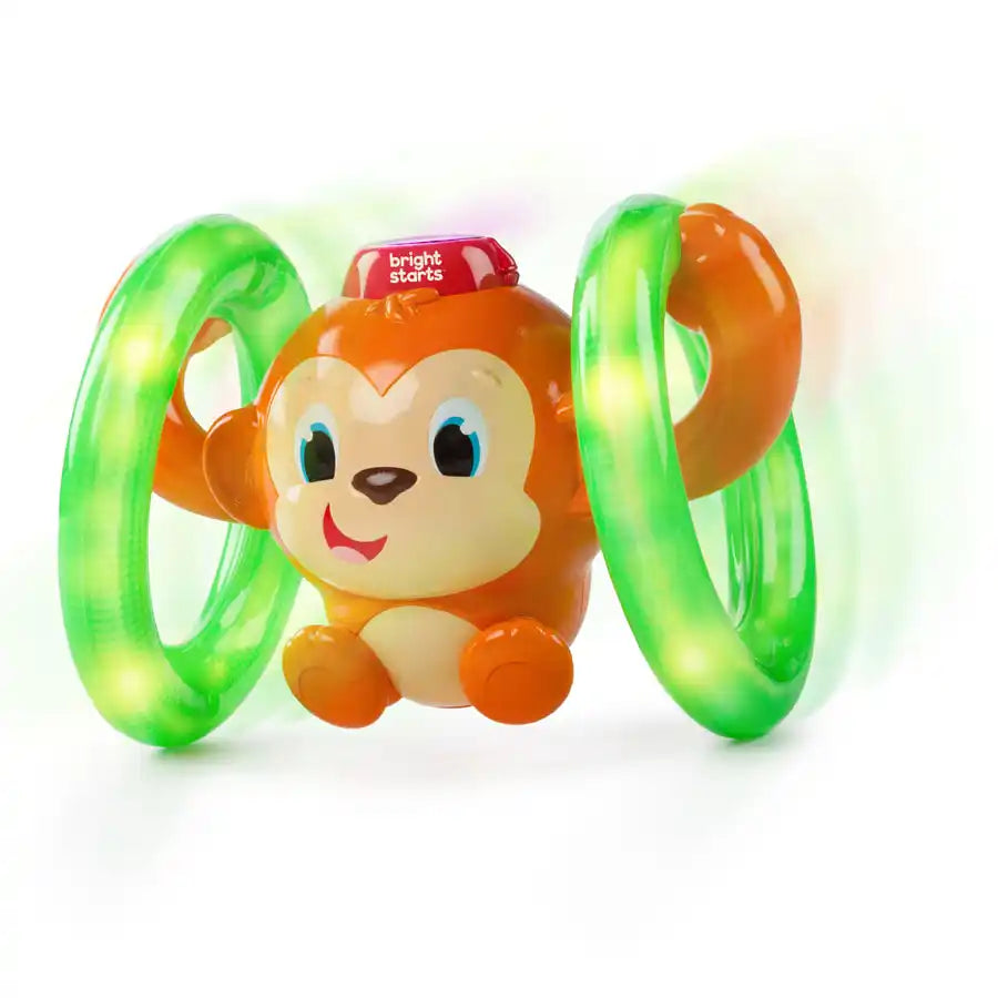 Bright Starts Roll & Glow Monkey Toy