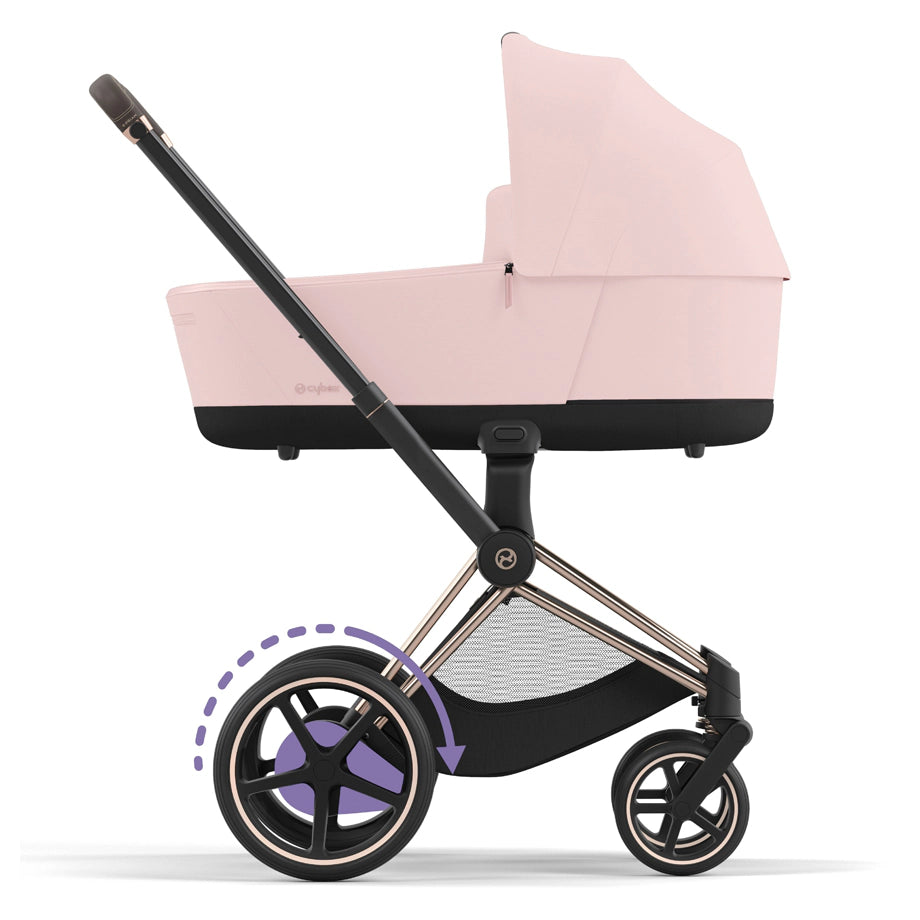 Cybex Priam Rosegold Frame & Lux Carry Cot