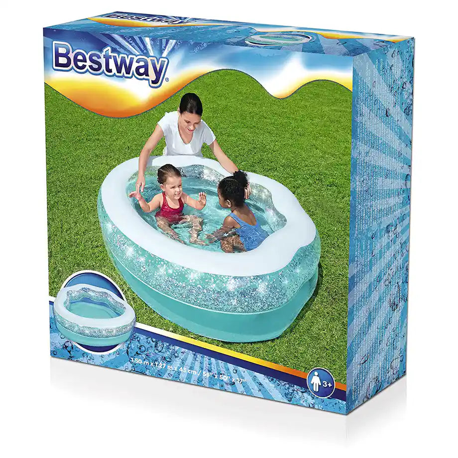 Bestway Sparkle Shell Kiddie Pool (59" x 50" x 17"/1.50m x 1.27m x 43cm)