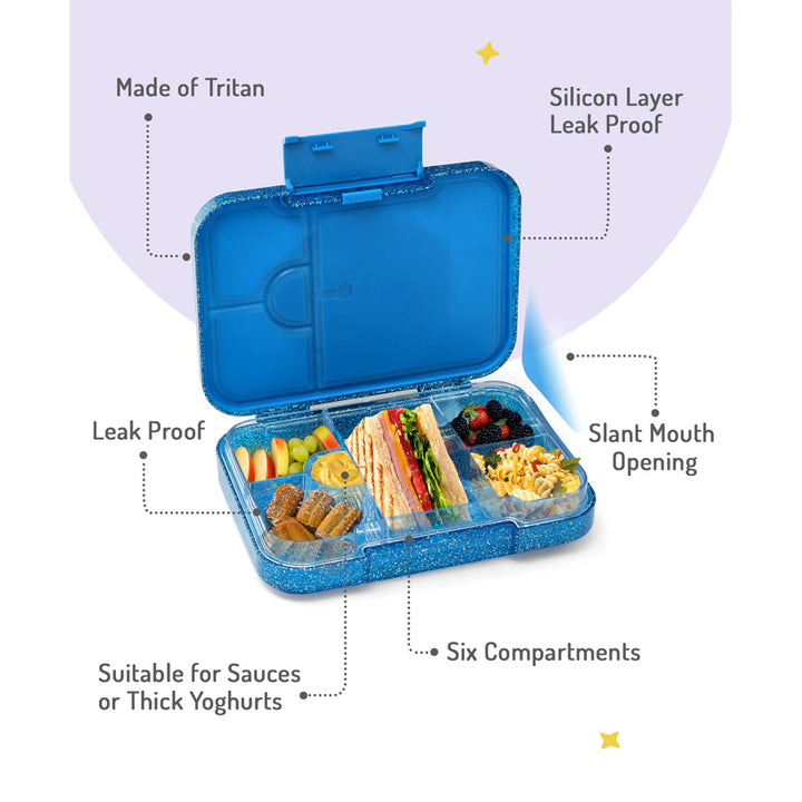 Bonfino Dino ABS Bento Lunch Box 1L (Blue)