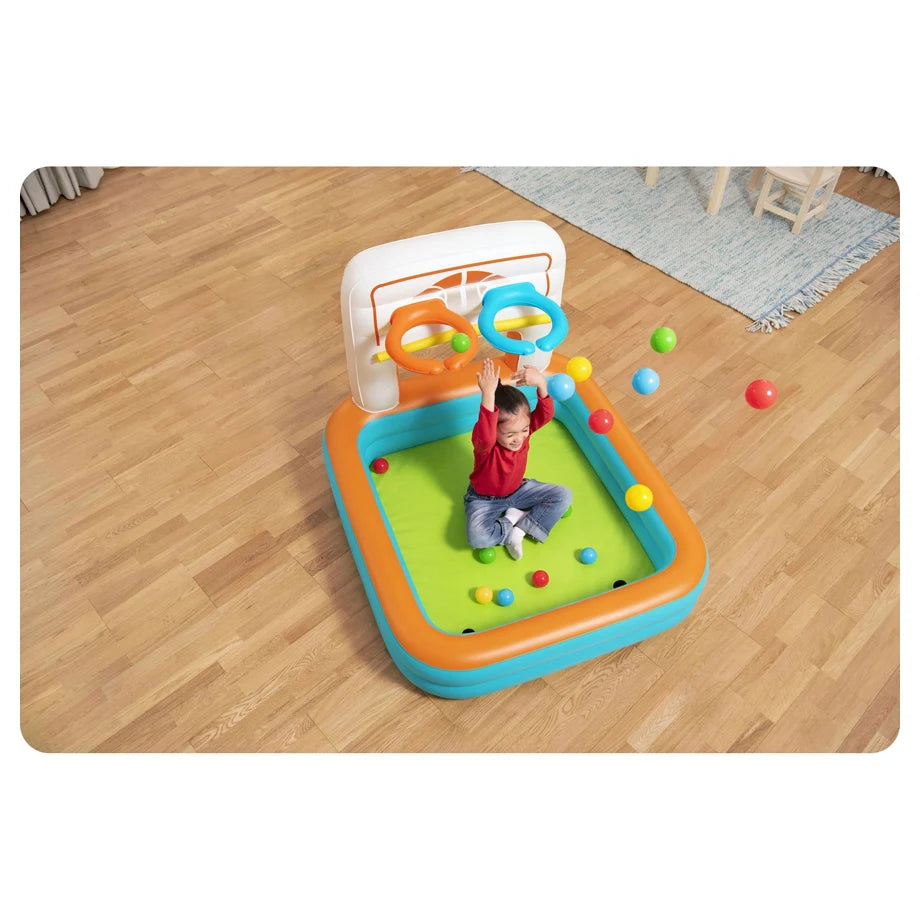 Bestway Kick 'N Swish 3-in-1 Multi-Use Ball Pit (1.20 m x 1.07 m x 84 cm)