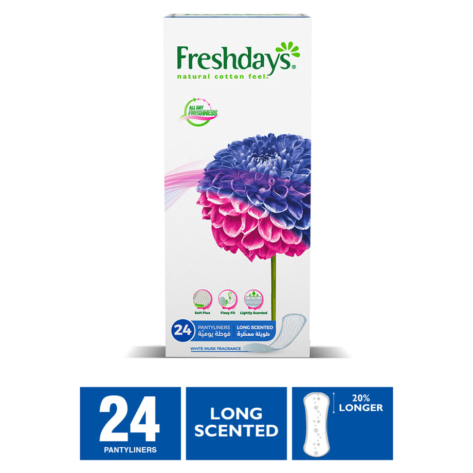 Freshdays Long Scented Daily Liners (24 Pads)