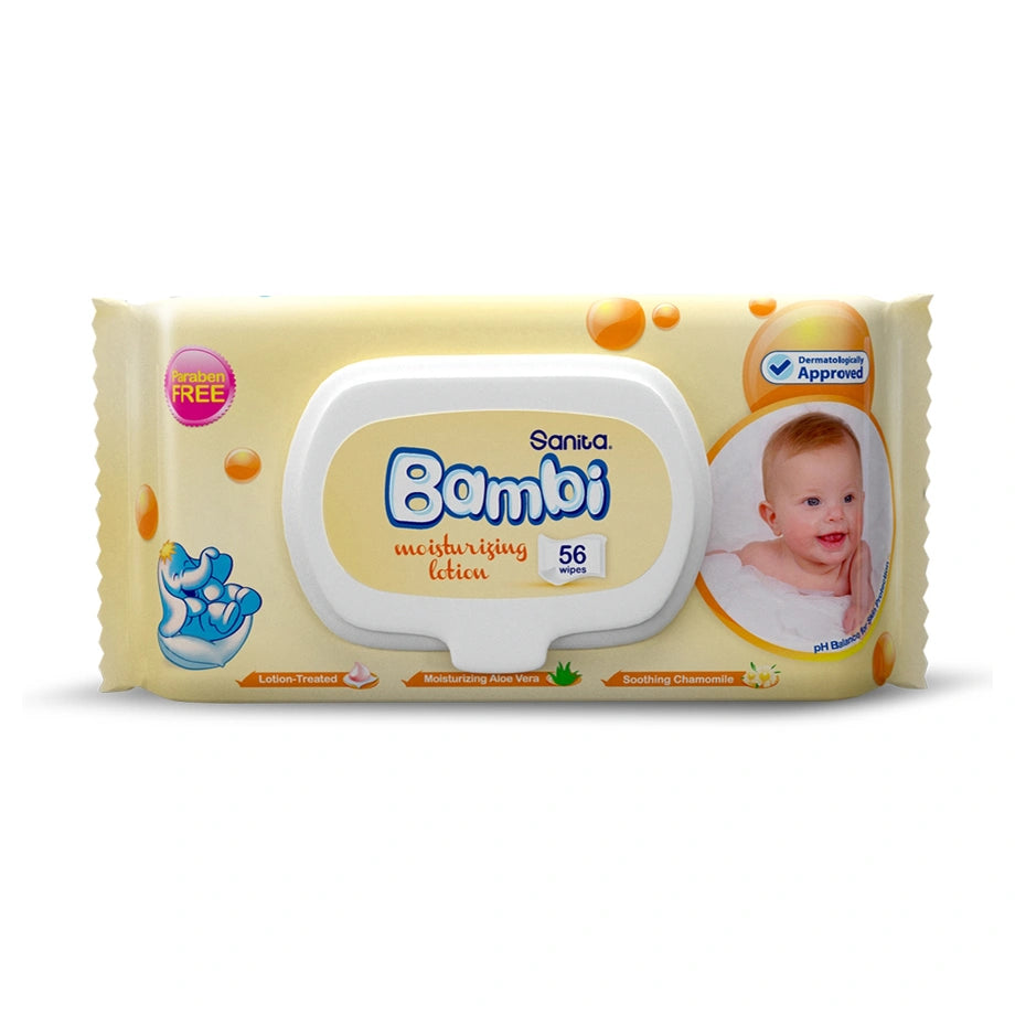 Bambi Mega Clean Baby Wet Wipes (40 Wipes)