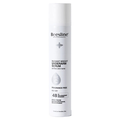 Beesline Radiant Bright Deo Serum Spray Fragrance Free 150ml