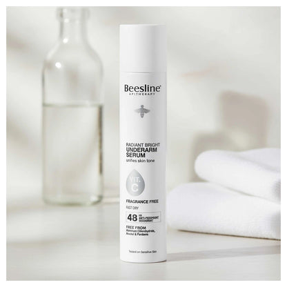 Beesline Radiant Bright Deo Serum Spray Fragrance Free 150ml