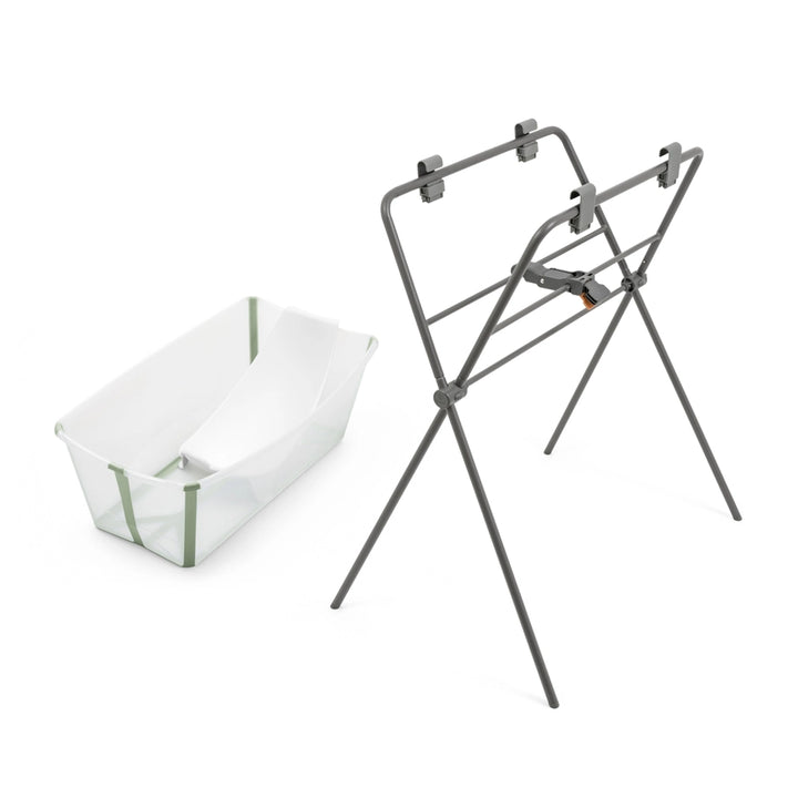stokke flexi bath transparent green Stokke Flexi Bath Bundle (Transparent Green) – Halamama.com